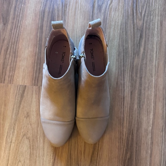 TOMS Reese bootie suede tan size 9W - Picture 8 of 8